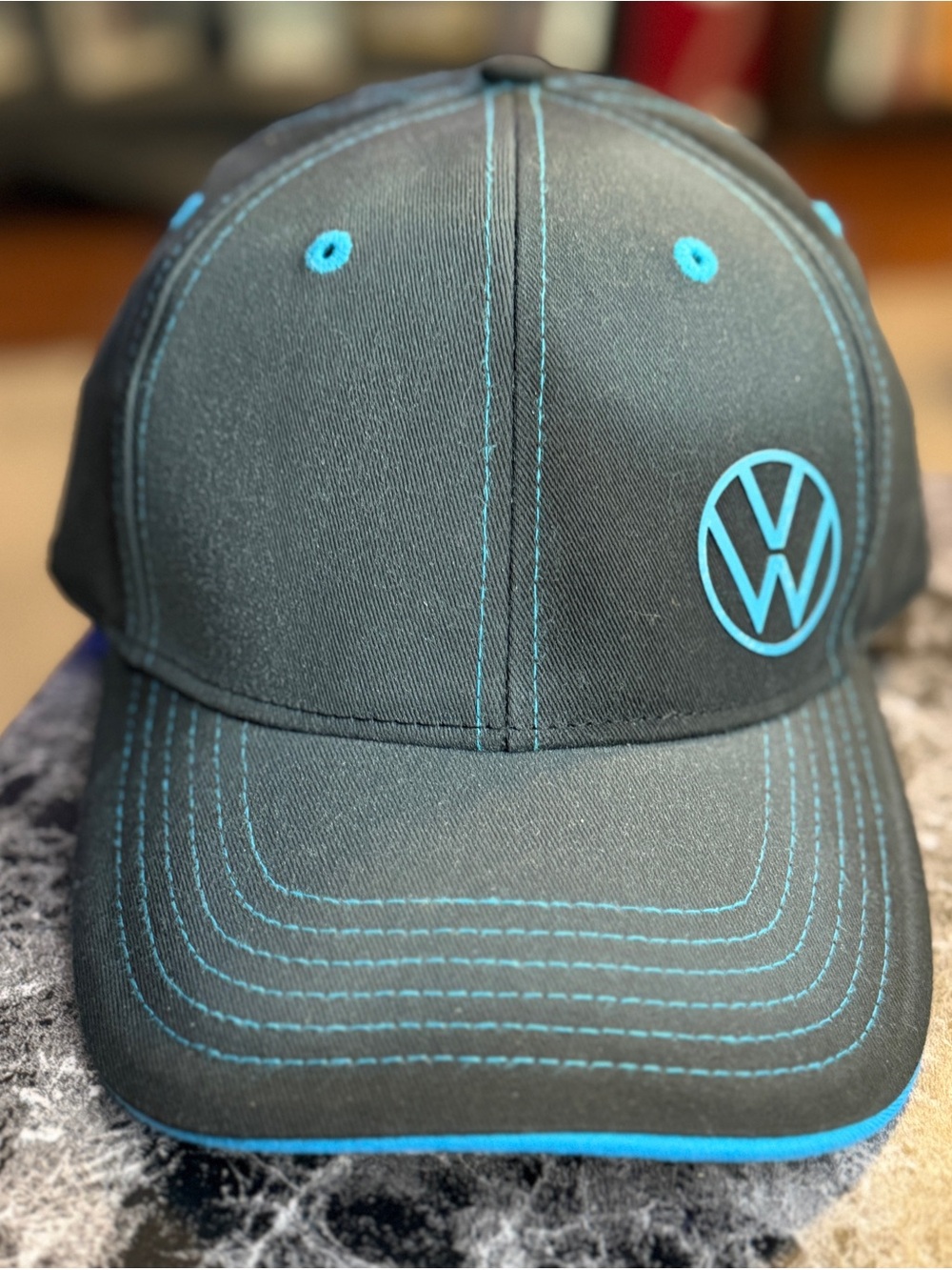 VW Volkswagen Black Washed Ballcap